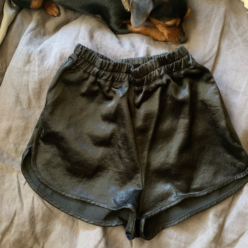 Satin American Apparel dolphin shorts